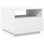 Mesa de centro con luces LED blanco 50x49x40 cm de , Mesas de centro - Ref: Foro24-839826, Precio: 56,54 €, Descuento: %