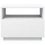 Mesa de centro con luces LED blanco 50x49x40 cm de , Mesas de centro - Ref: Foro24-839826, Precio: 56,54 €, Descuento: %