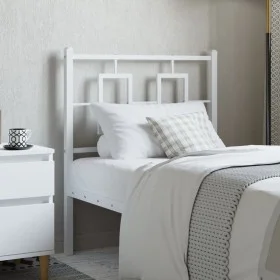 Cabecero de metal blanco 75 cm de , Cabeceros y pies de cama - Ref: Foro24-374316, Precio: 27,91 €, Descuento: %