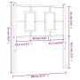 Cabecero de metal blanco 75 cm de , Cabeceros y pies de cama - Ref: Foro24-374316, Precio: 28,33 €, Descuento: %