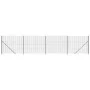 Wire fence with anthracite gray flange 2.2x10 m by , fence panels - Ref: Foro24-154311, Price: 83,82 €, Discount: %