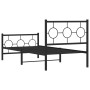 Estructura de cama con cabecero y estribo metal negro 90x200 cm de , Camas y somieres - Ref: Foro24-376237, Precio: 78,58 €, ...
