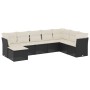 Set de sofás de jardín 8 piezas y cojines ratán sintético negro de , Conjuntos de jardín - Ref: Foro24-3249885, Precio: 474,4...