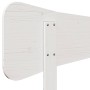 Cabecero de cama madera maciza de pino blanco 160 cm de , Cabeceros y pies de cama - Ref: Foro24-844770, Precio: 53,55 €, Des...