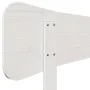 Solid white pine wood bed headboard 160 cm by , Headboards and footboards - Ref: Foro24-844770, Price: 52,89 €, Discount: %