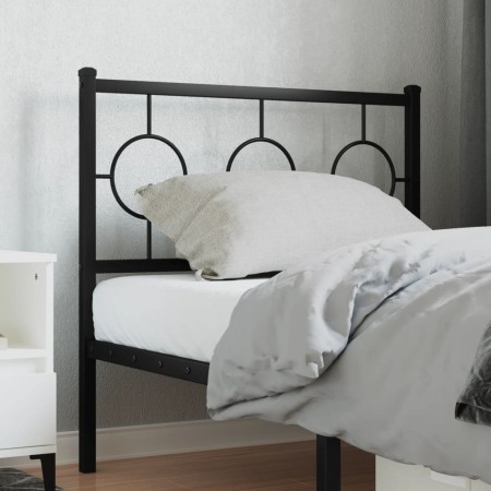 Cabecero de metal negro 90 cm de , Cabeceros y pies de cama - Ref: Foro24-376254, Precio: 33,06 €, Descuento: %