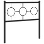 Cabecero de metal negro 90 cm de , Cabeceros y pies de cama - Ref: Foro24-376254, Precio: 33,06 €, Descuento: %