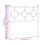 Cabecero de metal negro 90 cm de , Cabeceros y pies de cama - Ref: Foro24-376254, Precio: 33,06 €, Descuento: %
