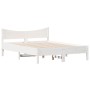Estructura de cama madera maciza de pino blanco 120x200 cm de , Camas y somieres - Ref: Foro24-844730, Precio: 123,13 €, Desc...