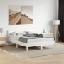 Estructura de cama madera maciza de pino blanco 120x200 cm de , Camas y somieres - Ref: Foro24-844730, Precio: 123,13 €, Desc...