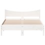 Estructura de cama madera maciza de pino blanco 120x200 cm de , Camas y somieres - Ref: Foro24-844730, Precio: 123,13 €, Desc...