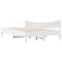Estructura de cama madera maciza de pino blanco 120x200 cm de , Camas y somieres - Ref: Foro24-844730, Precio: 123,13 €, Desc...