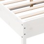 Estructura de cama madera maciza de pino blanco 120x200 cm de , Camas y somieres - Ref: Foro24-844730, Precio: 123,13 €, Desc...