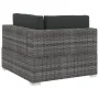 Set de sofás de jardín con cojines 4 pzas ratán sintético gris de vidaXL, Conjuntos de jardín - Ref: Foro24-47270, Precio: 30...