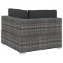 Set de sofás de jardín con cojines 4 pzas ratán sintético gris de vidaXL, Conjuntos de jardín - Ref: Foro24-47270, Precio: 30...