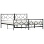 Estructura de cama cabecero y estribo metal negro 183x213 cm de , Camas y somieres - Ref: Foro24-376249, Precio: 140,72 €, De...