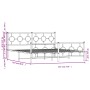 Estructura de cama cabecero y estribo metal negro 183x213 cm de , Camas y somieres - Ref: Foro24-376249, Precio: 140,72 €, De...
