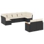 Set de sofás de jardín 8 piezas y cojines ratán sintético negro de , Conjuntos de jardín - Ref: Foro24-3258689, Precio: 542,9...
