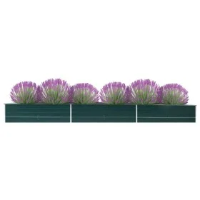Arriate de jardín de acero galvanizado verde 480x80x45 cm de vidaXL, Maceteros y jardineras - Ref: Foro24-47065, Precio: 87,0...