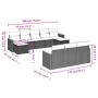 Set de sofás de jardín 10 pzas cojines ratán sintético negro de , Conjuntos de jardín - Ref: Foro24-3258815, Precio: 582,43 €...