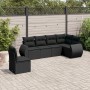 Set de sofás de jardín 6 piezas y cojines ratán sintético negro de , Conjuntos de jardín - Ref: Foro24-3253762, Precio: 419,7...