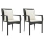 Set de comedor de jardín 7 pzas y cojines ratán sintético negro de , Conjuntos de jardín - Ref: Foro24-3213498, Precio: 531,5...