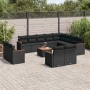 Set de sofás de jardín y cojines 13 pzas ratán sintético negro de , Conjuntos de jardín - Ref: Foro24-3258919, Precio: 960,51...