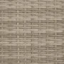Sun lounger with hood and light gray synthetic rattan cushions by , Loungers - Ref: Foro24-368340, Price: 254,35 €, Discount: %