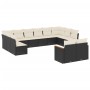 Set de sofás de jardín 12 piezas cojines ratán sintético negro de , Conjuntos de jardín - Ref: Foro24-3258843, Precio: 742,42...