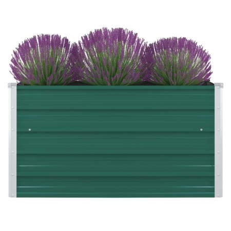 Jardinera elevada de acero galvanizado verde 100x100x45 cm de vidaXL, Maceteros y jardineras - Ref: Foro24-47025, Precio: 44,...