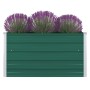 Jardinera elevada de acero galvanizado verde 100x100x45 cm de vidaXL, Maceteros y jardineras - Ref: Foro24-47025, Precio: 44,...
