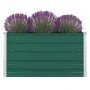 Jardinera elevada de acero galvanizado verde 100x100x45 cm de vidaXL, Maceteros y jardineras - Ref: Foro24-47025, Precio: 46,...