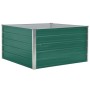 Jardinera elevada de acero galvanizado verde 100x100x45 cm de vidaXL, Maceteros y jardineras - Ref: Foro24-47025, Precio: 44,...