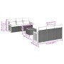 Set de comedor de jardín 7 pzas y cojines ratán sintético negro de , Conjuntos de jardín - Ref: Foro24-3259872, Precio: 455,1...