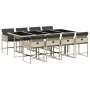 Set comedor de jardín 9 pzas cojines ratán sintético gris claro de , Conjuntos de jardín - Ref: Foro24-3211283, Precio: 538,0...