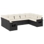 Set de sofás de jardín 8 piezas y cojines ratán sintético negro de , Conjuntos de jardín - Ref: Foro24-3252933, Precio: 564,7...