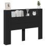 Cabecero de cama con luz LED negro 140x16,5x103,5 cm de , Cabeceros y pies de cama - Ref: Foro24-839246, Precio: 107,84 €, De...