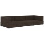 Set sofás de jardín 3 piezas y cojines ratán sintético marrón de vidaXL, Conjuntos de jardín - Ref: Foro24-47265, Precio: 271...
