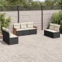 Set de comedor de jardín 7 pzas y cojines ratán sintético negro de , Conjuntos de jardín - Ref: Foro24-3259956, Precio: 406,4...
