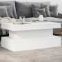 Mesa de centro con luces LED blanco 90x50x40 cm de , Mesas de centro - Ref: Foro24-839847, Precio: 71,64 €, Descuento: %