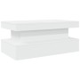 Mesa de centro con luces LED blanco 90x50x40 cm de , Mesas de centro - Ref: Foro24-839847, Precio: 71,64 €, Descuento: %
