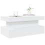 Mesa de centro con luces LED blanco 90x50x40 cm de , Mesas de centro - Ref: Foro24-839847, Precio: 71,64 €, Descuento: %