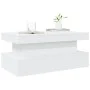 Mesa de centro con luces LED blanco 90x50x40 cm de , Mesas de centro - Ref: Foro24-839847, Precio: 85,06 €, Descuento: %