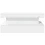 Mesa de centro con luces LED blanco 90x50x40 cm de , Mesas de centro - Ref: Foro24-839847, Precio: 85,06 €, Descuento: %