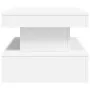 Mesa de centro con luces LED blanco 90x50x40 cm de , Mesas de centro - Ref: Foro24-839847, Precio: 85,06 €, Descuento: %