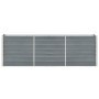 Arriate elevado de jardín acero galvanizado gris 240x40x77 cm de vidaXL, Maceteros y jardineras - Ref: Foro24-47040, Precio: ...