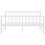 Estructura de cama de metal blanco 160x200 cm de vidaXL, Camas y somieres - Ref: Foro24-284566, Precio: 102,03 €, Descuento: %