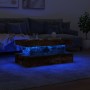 Mesa de centro con luces LED roble ahumado 90x50x40 cm de , Mesas de centro - Ref: Foro24-839851, Precio: 99,50 €, Descuento: %