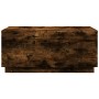 Mesa de centro con luces LED roble ahumado 90x50x40 cm de , Mesas de centro - Ref: Foro24-839879, Precio: 64,47 €, Descuento: %