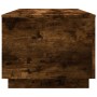 Mesa de centro con luces LED roble ahumado 90x50x40 cm de , Mesas de centro - Ref: Foro24-839879, Precio: 64,47 €, Descuento: %